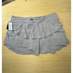 Ideology Gray XXL Performance Moisture-Wicking Tiered Athletic Skort